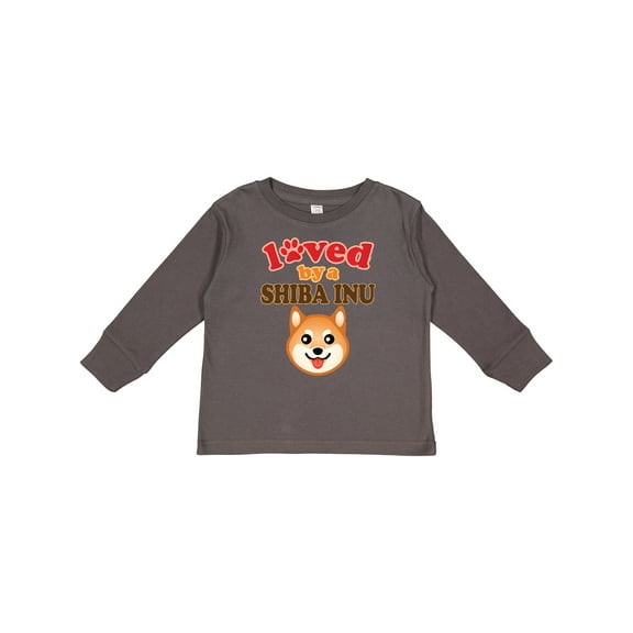 Inktastic Shiba Inu Dog Lover Boys or Girls Long Sleeve Toddler T-Shirt