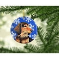 thumbnail image 2 of Dachshund Winter Snowflake Holiday Ceramic Ornament LH9301, 2 of 2