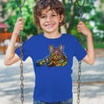 thumbnail image 3 of Tee Hunt Dean Russo Cute Cat Youth T-Shirt First We Steal Your Heart Pet Kids, Blue, X-Large, 3 of 5
