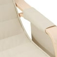 thumbnail image 4 of vidaXL Rocking Chair Cream Fabric, 4 of 8