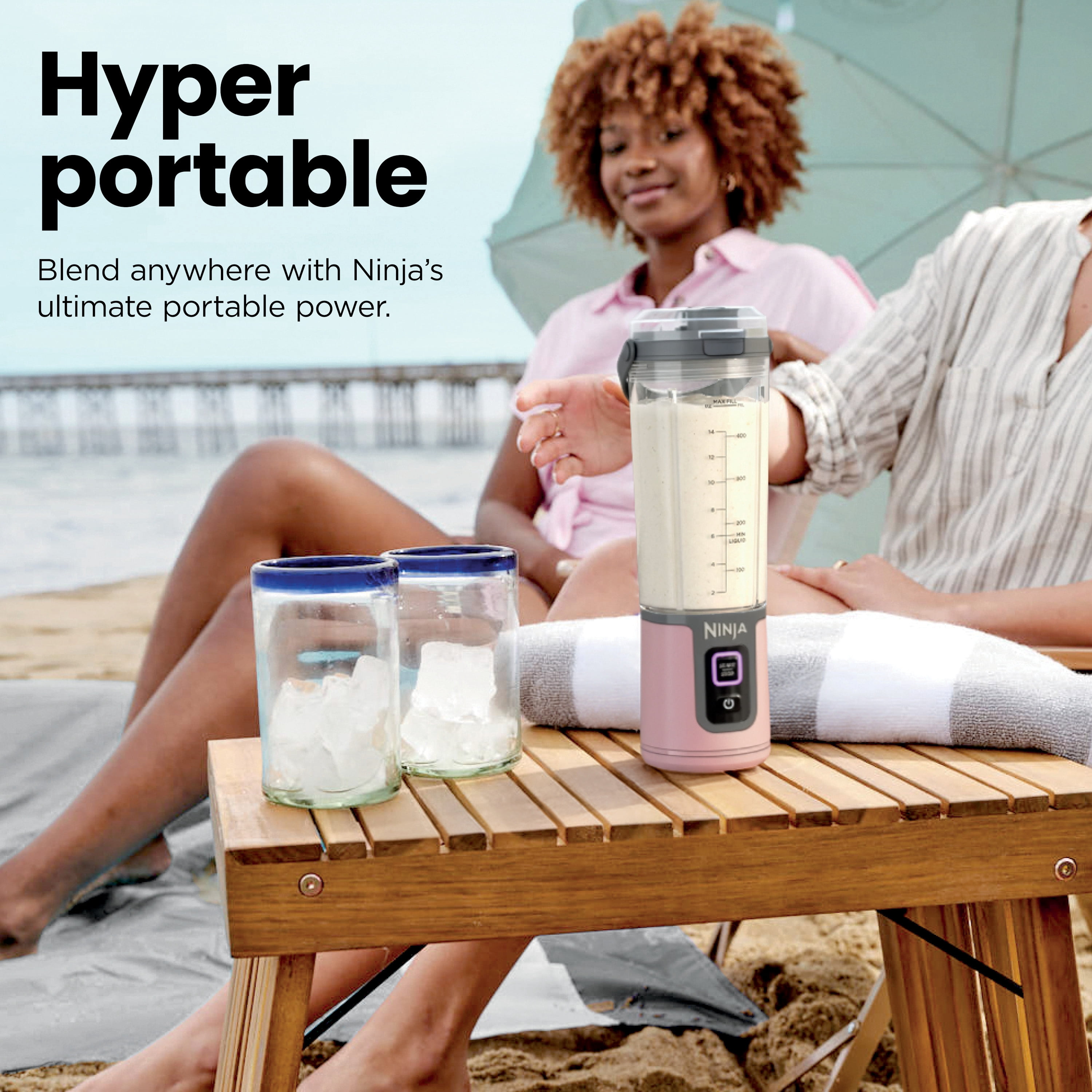 Free Shipping! Ninja Portable Blender 16 oz with Leak Proof Lid