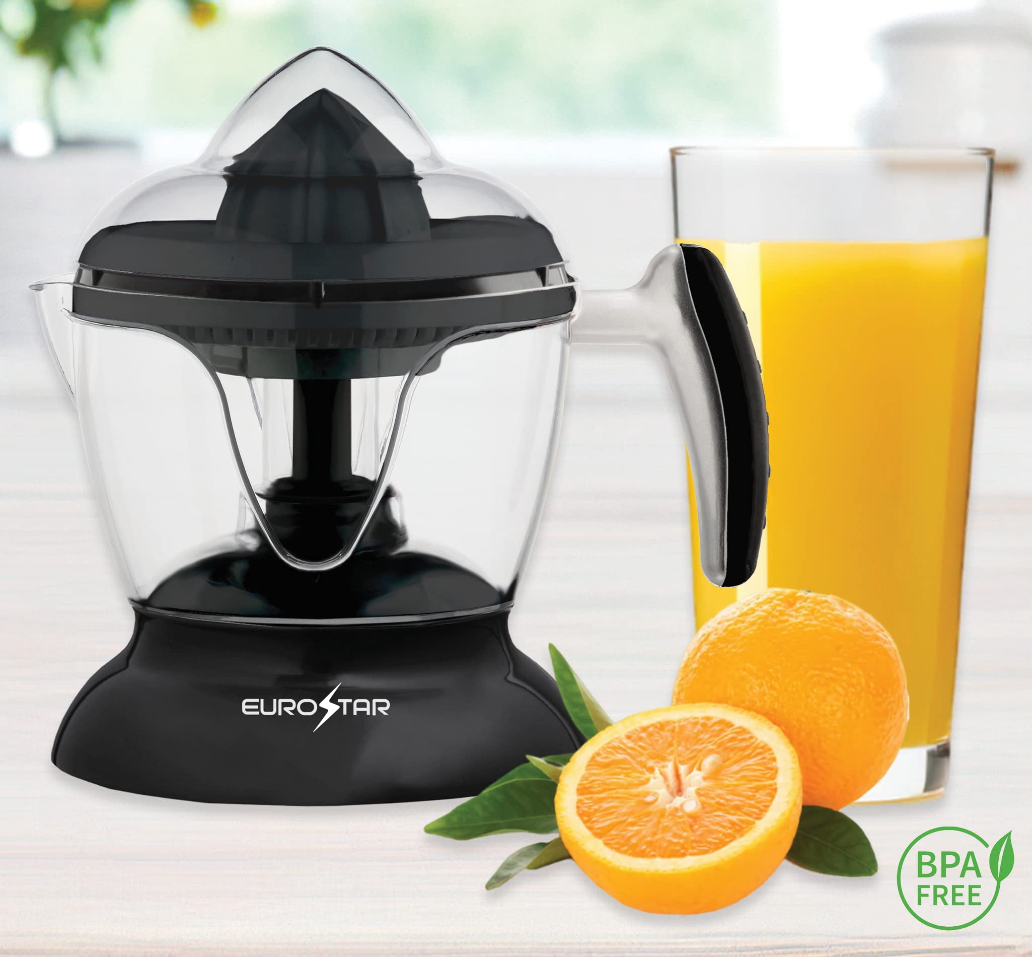 EUROSTAR ECJ600BLACK 25oz Electric Citrus Juicer, Black