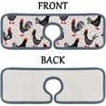 thumbnail image 6 of 3 Pcs SKYSONIC Faucet Absorbent Mat Roosters Washable Counter Drying Pads Behind Faucet for Kitchen Bathroom, 6 of 7