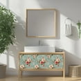 thumbnail image 3 of Mi Alma Rose Red Green Tile Stickers - Removable Vinyl 4x4, 24 pcs, 3 of 12