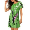 thumbnail image 2 of Haiem CROCODILE HEAD Print Women’s Short-sleeved Nightdress – Comfortable and Loose-Fit Sleepwear, Soft Cotton Sleep Shirt for Relaxing, Casual Nightdress, 2 of 6