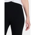 thumbnail image 6 of Time and Tru Women's Capri Leggings, Sizes XS-XXXL, 6 of 7