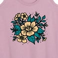 thumbnail image 3 of Instant Message - Etched Flowers - Women's Racerback Tank Top, 3 of 6
