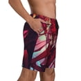 thumbnail image 2 of Alastor Hazbin Hotel Men's Beach Shorts Swim Trunks Casual Quick Dry Board Shorts Swimwear Pants with Mesh Lined and Pockets, 2 of 8