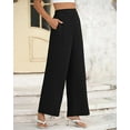 thumbnail image 6 of FreshPretty Women High Waisted Wide Leg Pants Fall Business Casual Work Dress Pants Loose Office Palazzo Trousers Pockets, 6 of 9