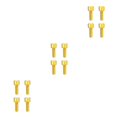 thumbnail image 3 of ZLight 4 Pieces Disc Brake Fixing Blot Modified Component Crank Arm Screw Replacements Braking Clamp Fixator Cycling Fittings Golden M6x18 3Set, 3 of 6