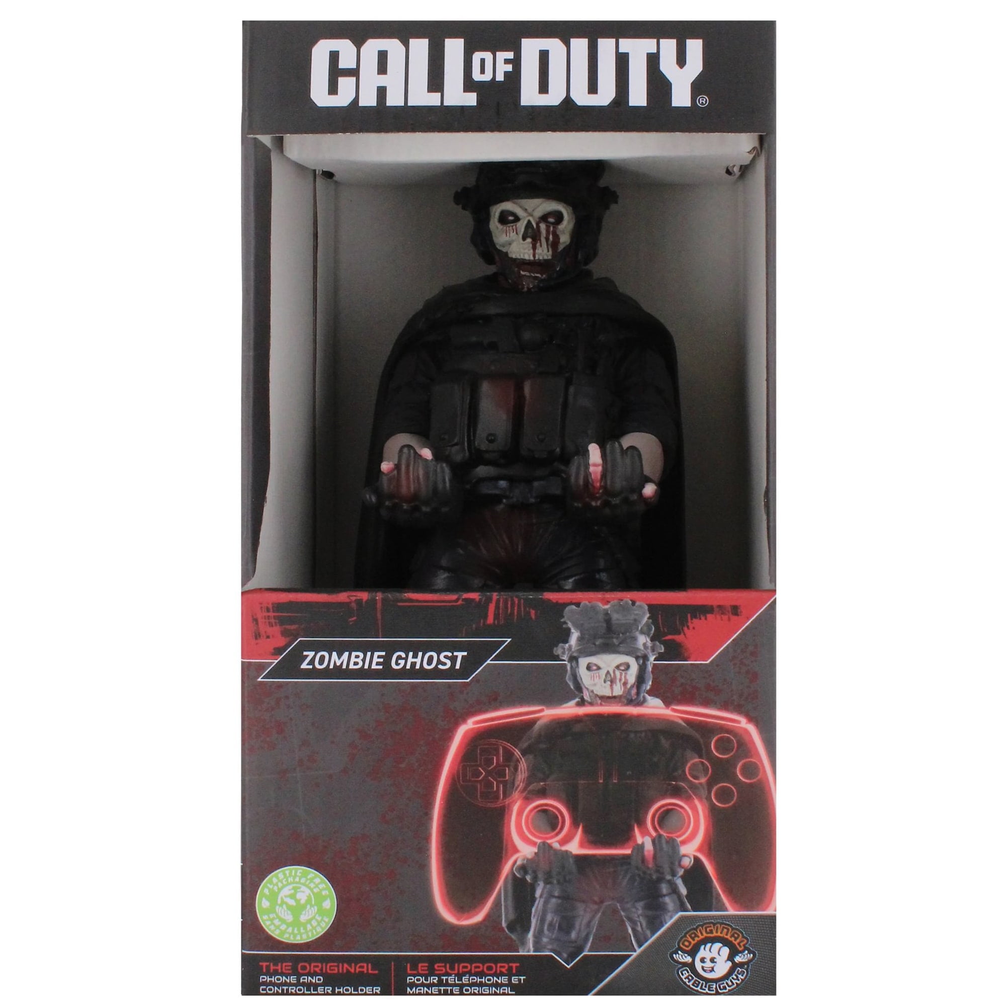 Exquisite Gaming: Call Of Duty: Zombie Ghost - Cable Guys Original Controller & Phone Holder, Collectible Device Stand, Officially Licensed Figure