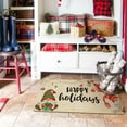 thumbnail image 6 of Christmas Door Mat Outdoor for Front Door Decorations,Happy Holidays Christmas Gnome Doormat,Winter Xmas Holiday Welcome Floor Mat Rug for Porch Entrance Farmhouse Decor,30" x 17", 6 of 6