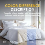 White Classic Luxury Collection 3-Piece Microfiber Zippered Duvet Cover Set, White, King, 104 x 90