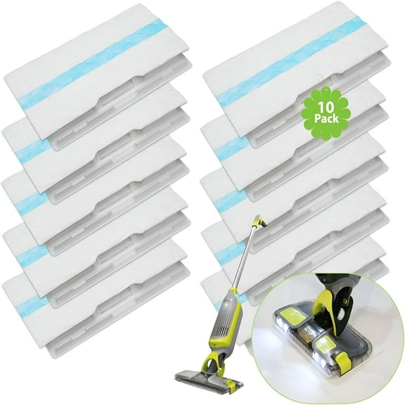 ACDANC Disposable Hard Floor Vacuum and Mop Pad Refills for Vacuum Pro VM252 VM250 VM200,Part VMP30 (10 Pack)