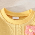 thumbnail image 5 of yboeqw Baby Girl Fall Clothes Cute Embroidery Long Sleeve Sweatshirt Casual Jogger Pants Set Toddler Winter Outfits 6-24 Months 2T 3T 4T,Size 3-6 Months, 5 of 7