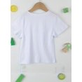 thumbnail image 2 of Camiseta Gourd Doll para niño, 100 % algodón, cuello redondo informal, manga corta, ligeramente elástica, con estampado de dinosaurios para niños, camiseta de verano | Camiseta con estampado de dino, 2 of 6