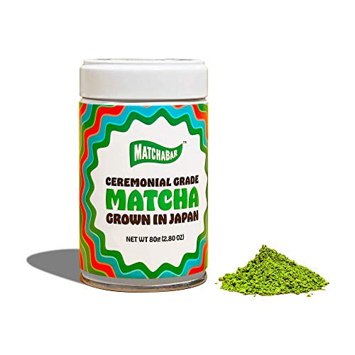 MatchaBar Ceremonial Grade Matcha Green Tea Powder | Antioxidants, Energy, & Amino Acids | Premium, First Harvest from Kagoshima, Japan | 80g Tin