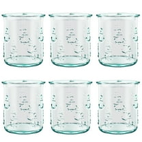 Amici Home Italian Recycled Anchor DOF Glassware 12 oz Drinking Glasses, Set of 6