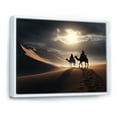 thumbnail image 2 of Designart "Grand Dune Procession " Animals Floater Framed Wall Art Print, 2 of 7