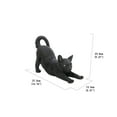 thumbnail image 2 of Hi-Line Gift Cat Stretching-Black, 2.64 lbs., 14.76inchL x 5.31inch W x 9.37inch H (87757-P), 2 of 5
