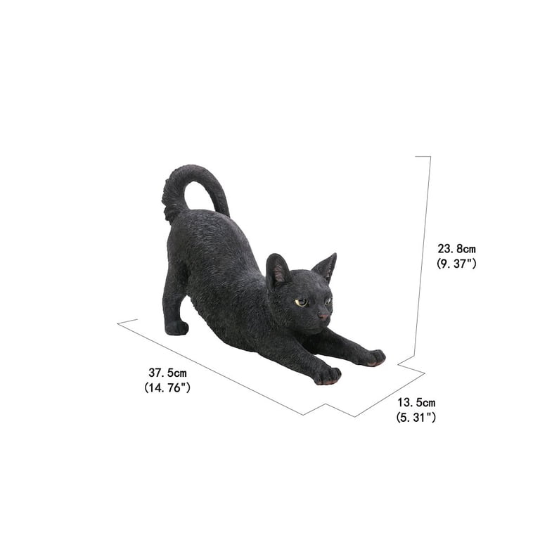 【しゅう】DMS Black Cat EPS 5‘8 Hi-Line Gift Cat Stretching-Black, 2.64 lbs., 14.76inchL x 5.31