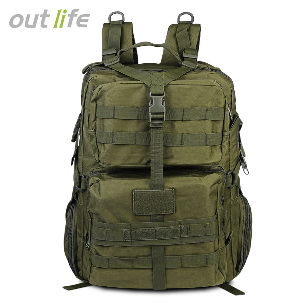 Us Military 45l Large Capacity Tactical Hunter Hiking Camping Outdoor Backpack by OUTLIFE
