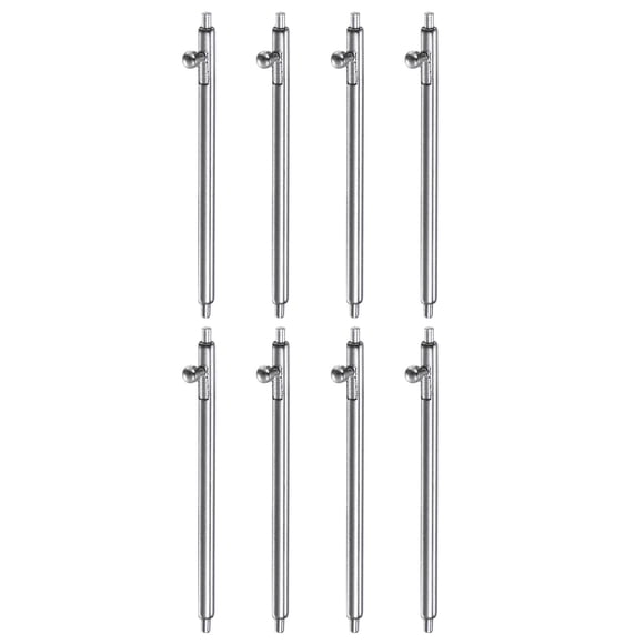Uxcell 8 piezas de pasadores de reloj de acero inoxidable de 24mm de ancho y 1.5mm de diámetro