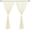 thumbnail image 2 of Cortinas de malla, cortina de telón de fondo con decoración de arco para ventana de fiesta de boda creada magistralmente, 2 of 8