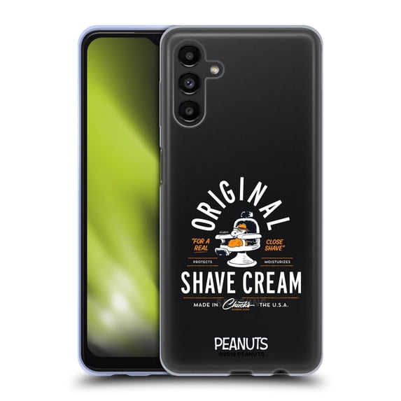 Head Case Designs Officially Licensed Peanuts Chuck's Barber Shop Snoopy Shave Cream Soft Gel Case Compatible with Samsung Galaxy A13 5G (2021)