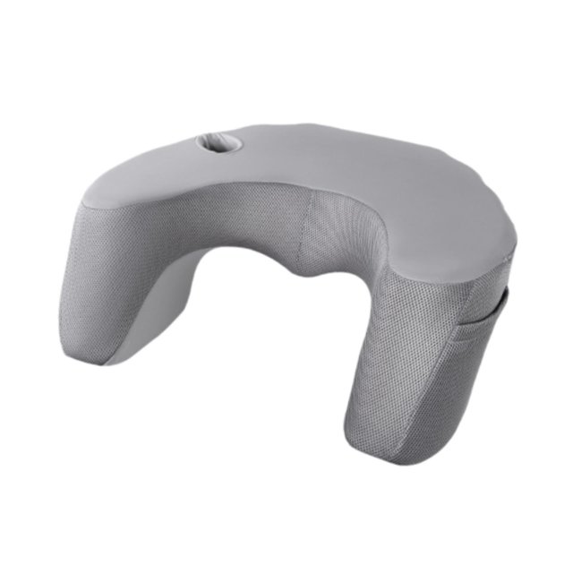 Abbracc Coussin de Lecture pour Lit, Coussin de Bureau pour Portable Housse Lavable Coussin de Jeu pour Gris