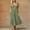 Army Green, variant on Wedding Guest Dresses Flowy Dresses for Bride Party Dresses Pastel Women's Solid Color V Neck Summer Dress Short Sleeve Flare Dress A-Line Dress with Pockets Army Green 2X