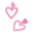 thumbnail image 1 of Decodeary Love Heart Earrings Set Lightweight And Easy To Wear Multiple Colors Available Pink, 1 of 6