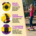 thumbnail image 7 of Flybar 22 inch Plastic Cruiser Skateboard, Non-Slip Deck, for Boys and Girls Ages 6+ up to 175lbs, Purple, 7 of 7