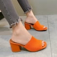 thumbnail image 5 of ATENAR Womens Sandals Solid Color Outdoor Women Sandals Comfortable Womens Shoes White 5.5, 5 of 8