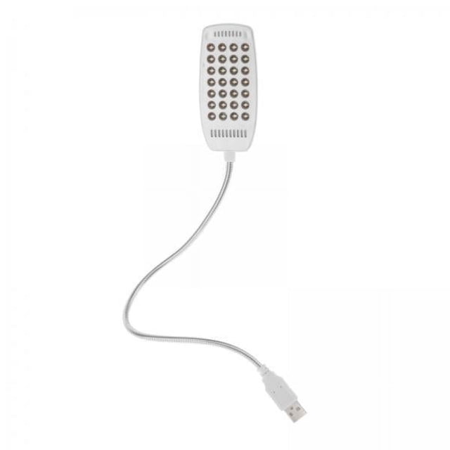 lionlar 4X USB Portable Lamp 28 LED Gooseneck for Laptop PC Computer white Bagged