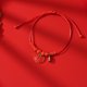 thumbnail image 2 of Pulsera de cuerda roja de conejo Temperamento dulce Pulsera de cuentas de cristal rojo lindo Mujer 580E Cada año Pescado, 2 of 2