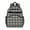 Black Daisy Flower-2, variant on Black Daisy Flower White Blooms Pattern Backpack for School,Cute School Bag,Schoolbag with Adjustable Shoulder Straps & Padded Back,15.25"x11.5"x5.25"