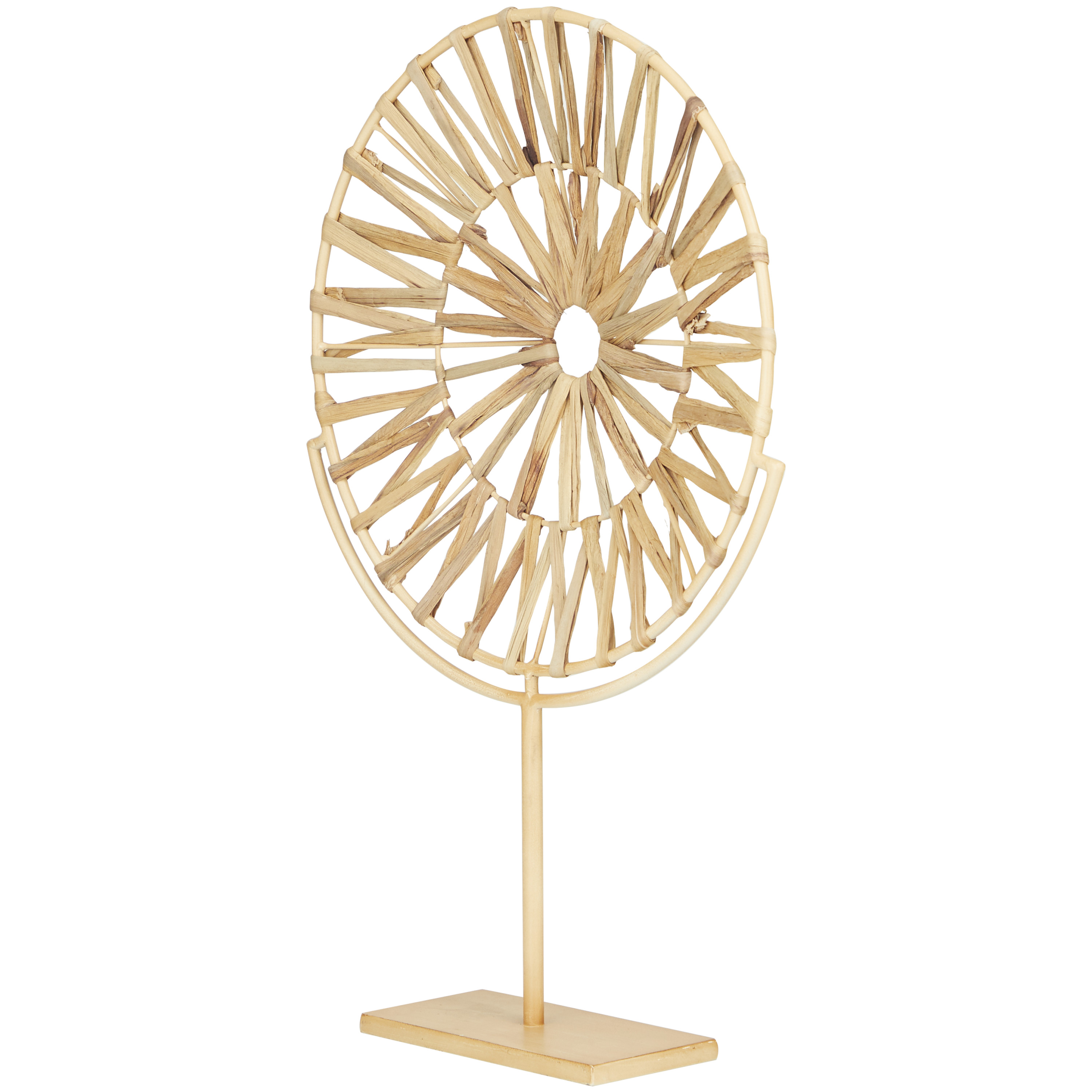 16" x 24" Brown Metal Starburst Geometric Sculpture, by DecMode