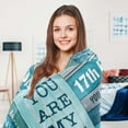 thumbnail image 4 of 17th Birthday Gifts for Girls , 17 Year Old Girls Gifts Ideas, 17th Birthday Blanket for Girls, 17th Birthday Decorations for Girls, Gifts for 17 Year Old Girl, 17th Birthday Blanket 60‘‘x50‘‘, 4 of 6