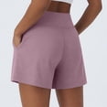 thumbnail image 7 of Miluxas Women's High Waisted Pleated Shorts Lightweight Flowy Casual Wide Leg Shorts with Pockets Comfy Summer Shorts for Yoga Workout Pink, 7 of 7