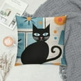 thumbnail image 2 of FUMJ  Black Cat Pillows Retro Atomic Cat Cushion Covers Mid Century Pillow Covers Halloween Throw Pillow Covers for Modern Living Room Decor, 2 of 5