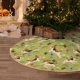 thumbnail image 5 of Fuzoiu Running Beagle Print Christmas Tree Skirt,Xmas Christmas Decorations,Xmas Tree Mat for Farmhouse Holiday New Years Home Party Decor Tree Rugs-30", 5 of 6
