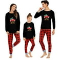 thumbnail image 1 of GRNSHTS Family Matching Christmas Pajamas Women Cotton Jammies Men Clothes Sleepwear Long Sleeve Pjs(Black Car,Kids 3-4T), 1 of 7