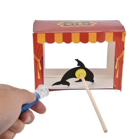 Teatro de marionetas de sombra, show de títeres de sombra juguetes educativos creatividad shadow títeres juguete juguete hechos un mano para regalos para niños niños para niños aula de la escuela en