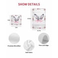 thumbnail image 7 of Spring Easter Kitchen Dish Towels for Drying Dishes Set of 2, Watercolor Flowers Rabbits Ears Bow Wooden Gray Waffle Weave Microfiber Hand Tea Bathroom Towels Quick Dry & Absorbent Towel 12x12, 7 of 7