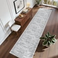 thumbnail image 2 of Roxstand 2'x12' Washable Runner Rug, Vintage Distressed Hallway Entrance Kitchen Rugs, Non Slip Stain Resistant Farmhouse Rug, Grey, 2 of 8