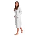 thumbnail image 3 of Women’s Long Waffle Robe - Lightweight 100% Cotton, 3 of 6