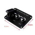 thumbnail image 4 of Baohd Car Marine Boat 12V 3 Gang Toggle Switches Control Panel Carbon Fiber Cover, 4 of 8