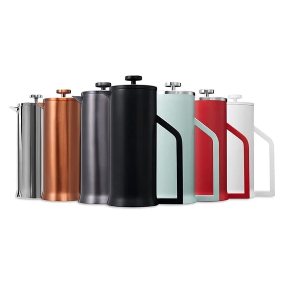 French Press Coffee Maker 34oz, Stainless Steel Insulated Brewer