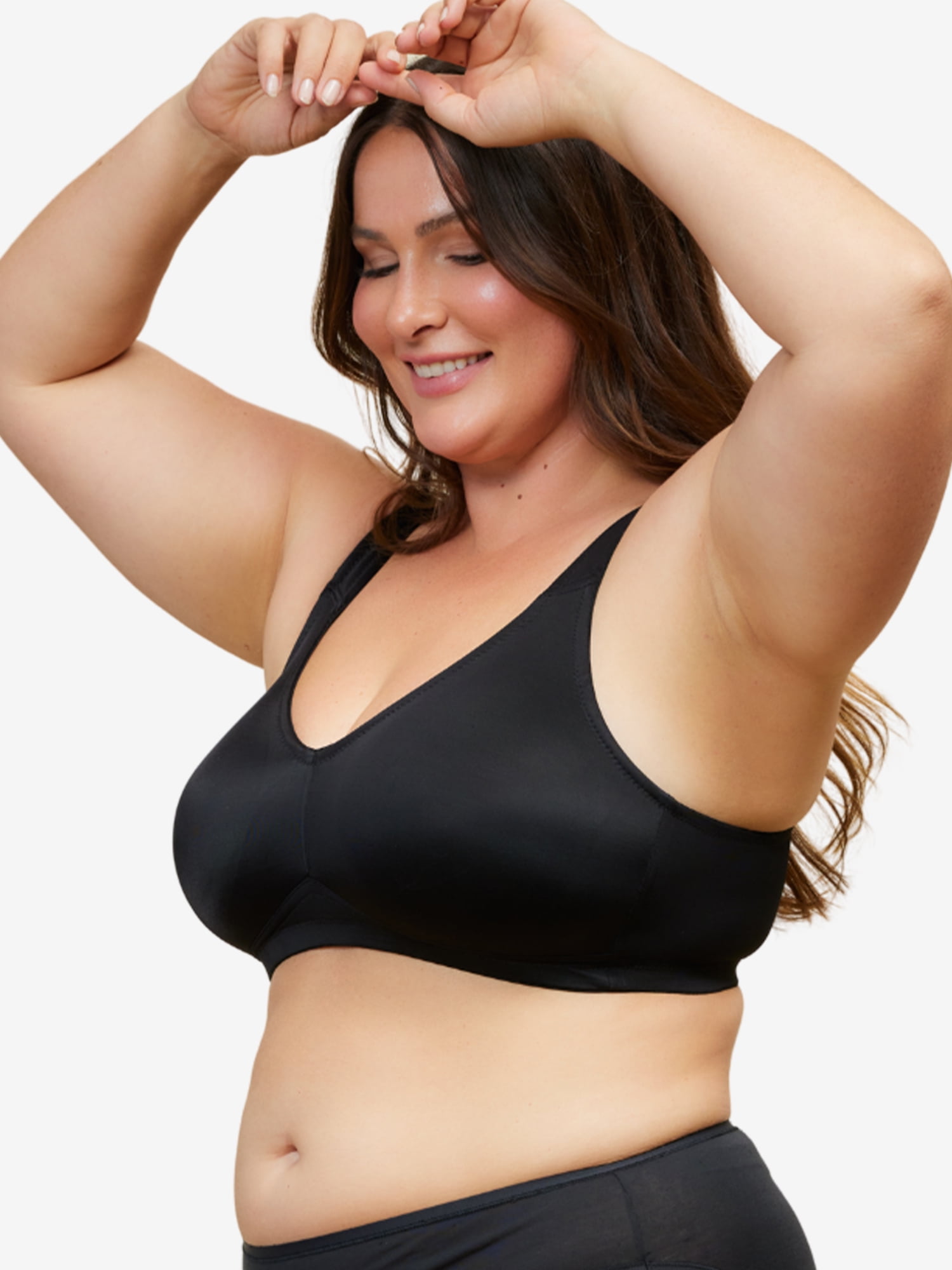 Leading Lady, The Claire, Unpadded Wireless Everyday Bra, Medium Support, Full Coverage, Padded Straps, Smooth Microfiber (Women's & Women's Plus)